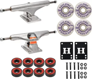 INDEPENDENT Skateboard Trucks 149 Mid   56mm Spitfire Burners Wheels, ABEC 5 Bearings