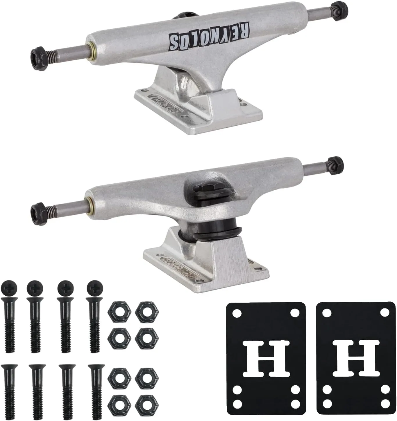 Independent Skateboard Trucks Andrew Reynolds Hollow Mid 144 8.25" with 1" Phillips Mounting Hardware and Optional Risers