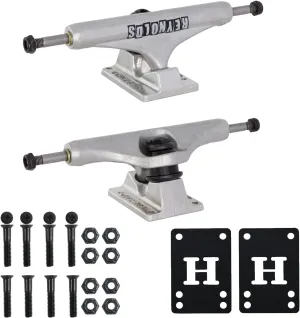 Independent Skateboard Trucks Andrew Reynolds Hollow Mid 144 8.25" with 1" Phillips Mounting Hardware and Optional Risers