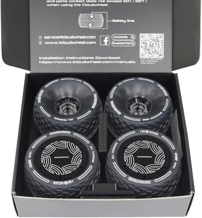 IWONDER CLOUDWHEEL Donut 120mm Hub Motor Sleeve Urban All Terrain Off Road Electric Skateboard Wheels