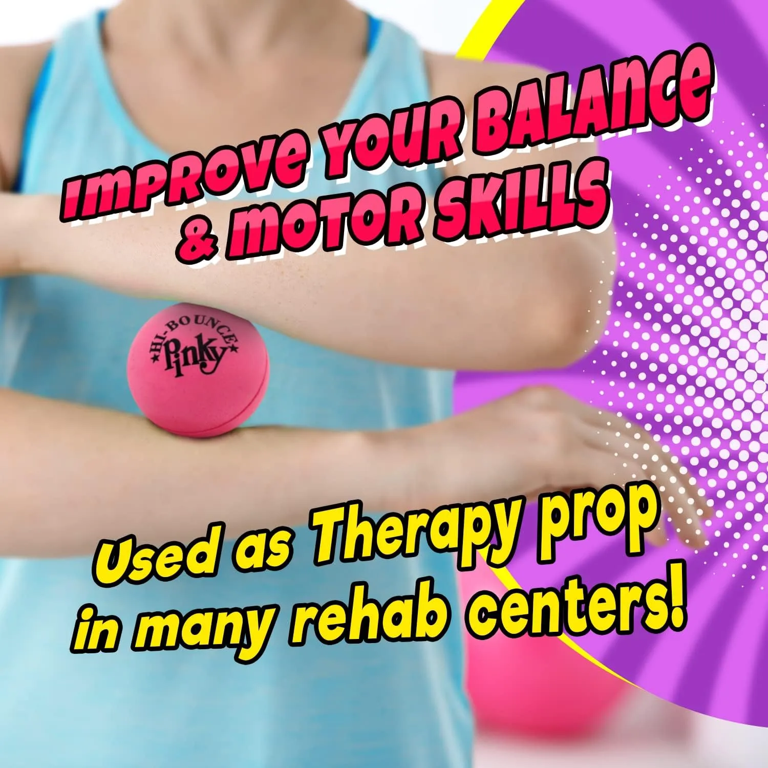 JA-RU Super Bounce Pinky Ball (4 Bouncy Balls) Outdoor Games & Indoor Playground Kids Toys. Massage Therapy Stress Balls. Sports Party Favors & Carnival Prizes in Bulk. 976-4A