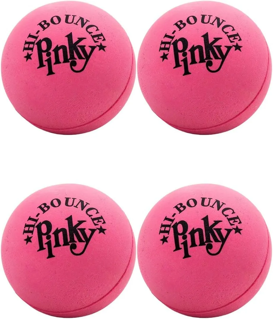 JA-RU Super Bounce Pinky Ball (4 Bouncy Balls) Outdoor Games & Indoor Playground Kids Toys. Massage Therapy Stress Balls. Sports Party Favors & Carnival Prizes in Bulk. 976-4A