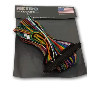 Jamma Plus Board Full Cabinet Wiring Harness Loom for Three Sided Cocktails Jamma PCB Boards (1162-i
