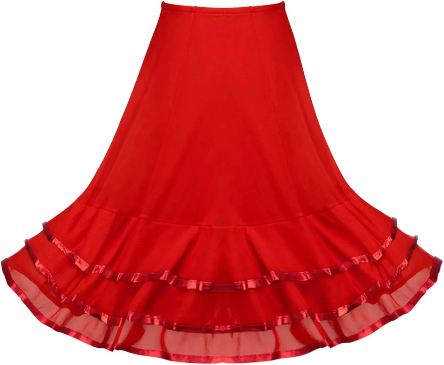 JanJean Kids Girls Ballet RAD Character Skirt Lyrical Liturgical Praise Ballerina Dancewear Vintage Full Circle Long Skirt