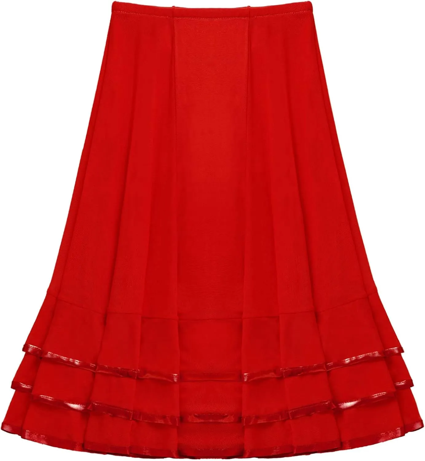 JanJean Kids Girls Ballet RAD Character Skirt Lyrical Liturgical Praise Ballerina Dancewear Vintage Full Circle Long Skirt