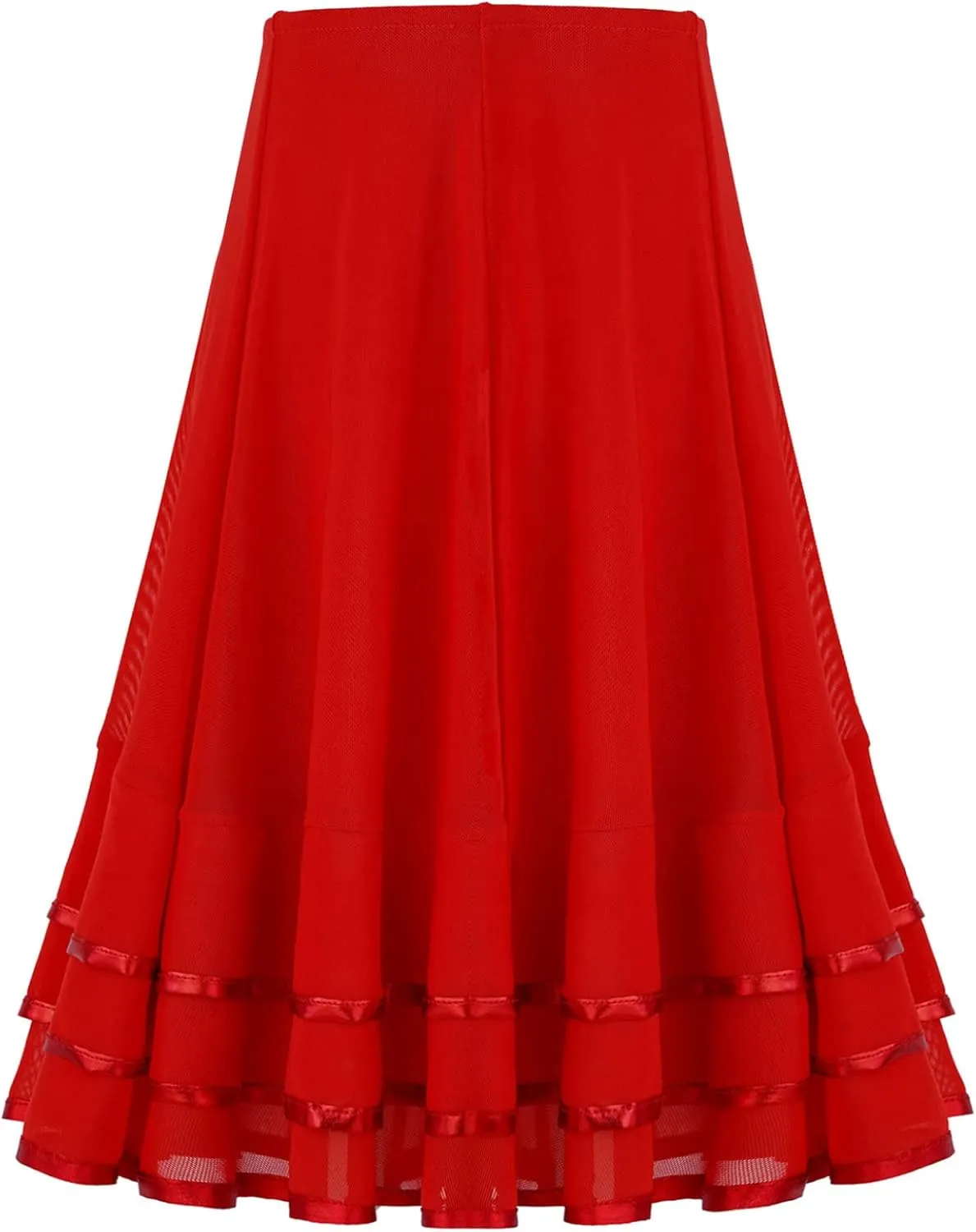 JanJean Kids Girls Ballet RAD Character Skirt Lyrical Liturgical Praise Ballerina Dancewear Vintage Full Circle Long Skirt