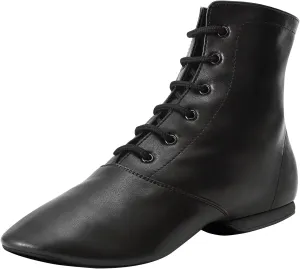 Jazz Dance Boots Split Sole for Women and Men's Leather Dancing Shoes
