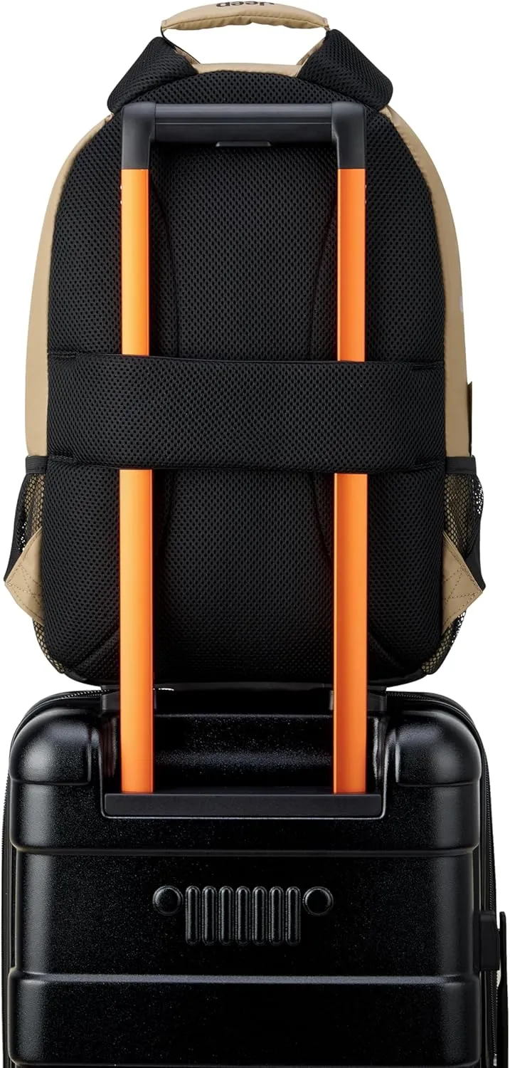 Jeep JS012C Travel Backpack, Warm Sand, 15.6" Laptop