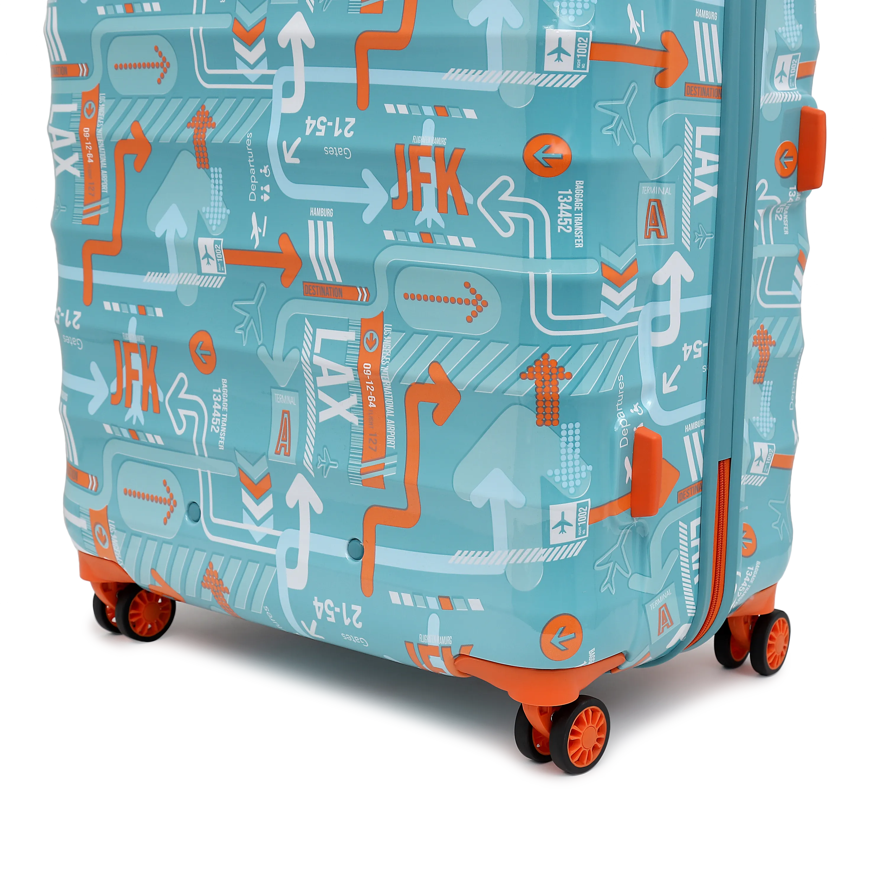 JFK Teal Blue Large Trolley