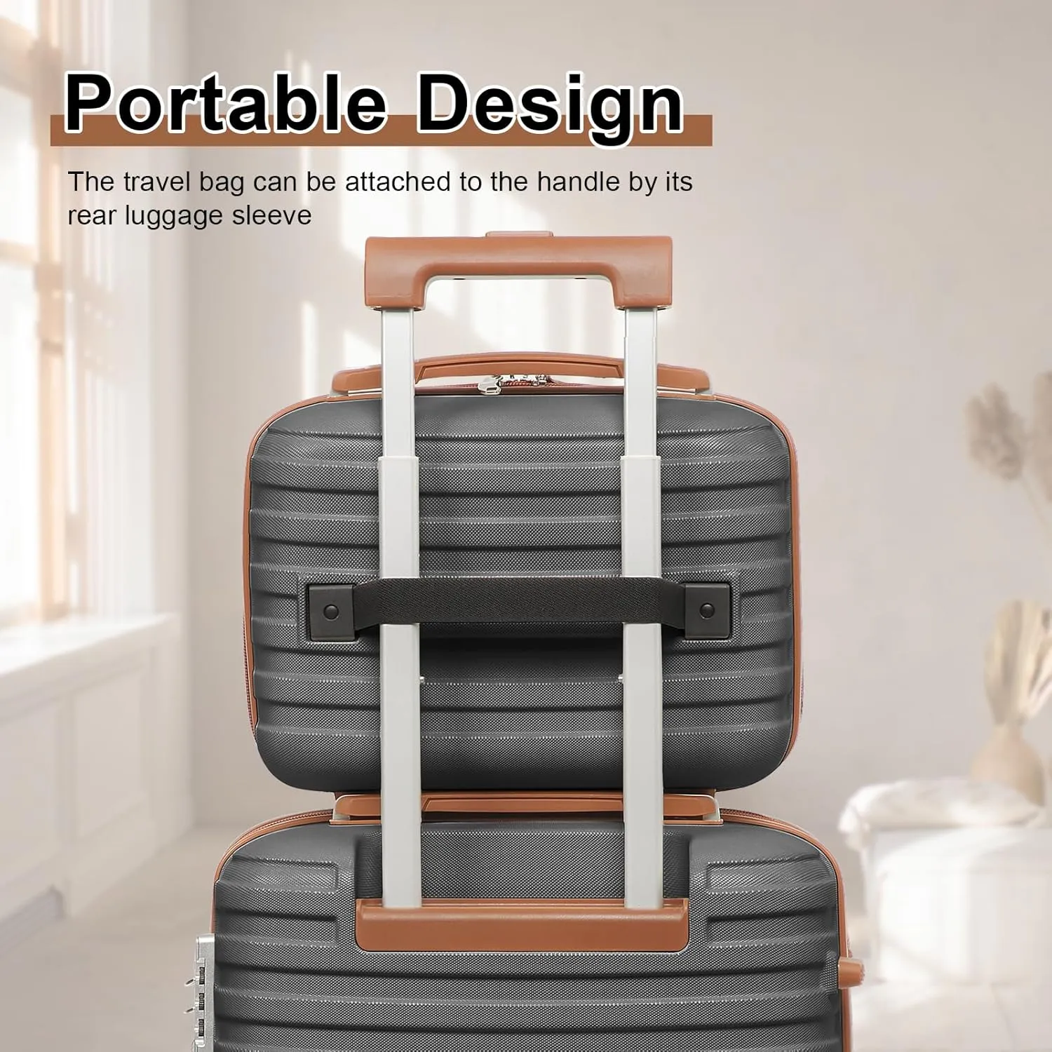 Joyway Luggage Set 7 Piece Suitcase Sets with Spinner Wheel,Hardside Expandable Travel Laggage with TSA Lock(18/20/24/28 Grey)