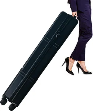 JUST 4 SIGNS Trade Show Shipping Case 39" Lx10 Wx8 H for Roll Up Banner Stands with Handles and Shoulder Strap Travel Wheeled Case
