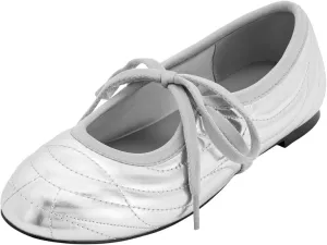 JW PEI Women's Erika Topstitching lace-up Ballet Flats