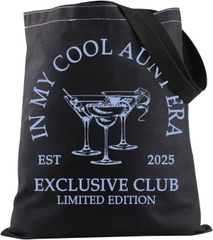JXGZSO Cool Aunt Shoulder Bag In My Cool Aunt Era Tote Bag Cool Aunts Club Future Aunt Gift Pregnancy Announcement Gift