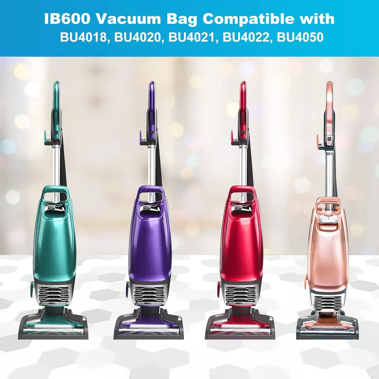 KEEPOW Intuition Vacuum Bags IB600 for Ken-more, 6 Pack Hepa IB600 Bags Compatible with Ken-more Intuition Vacuum Cleaner BU4018 BU4020 BU4021 BU4022 BU4050