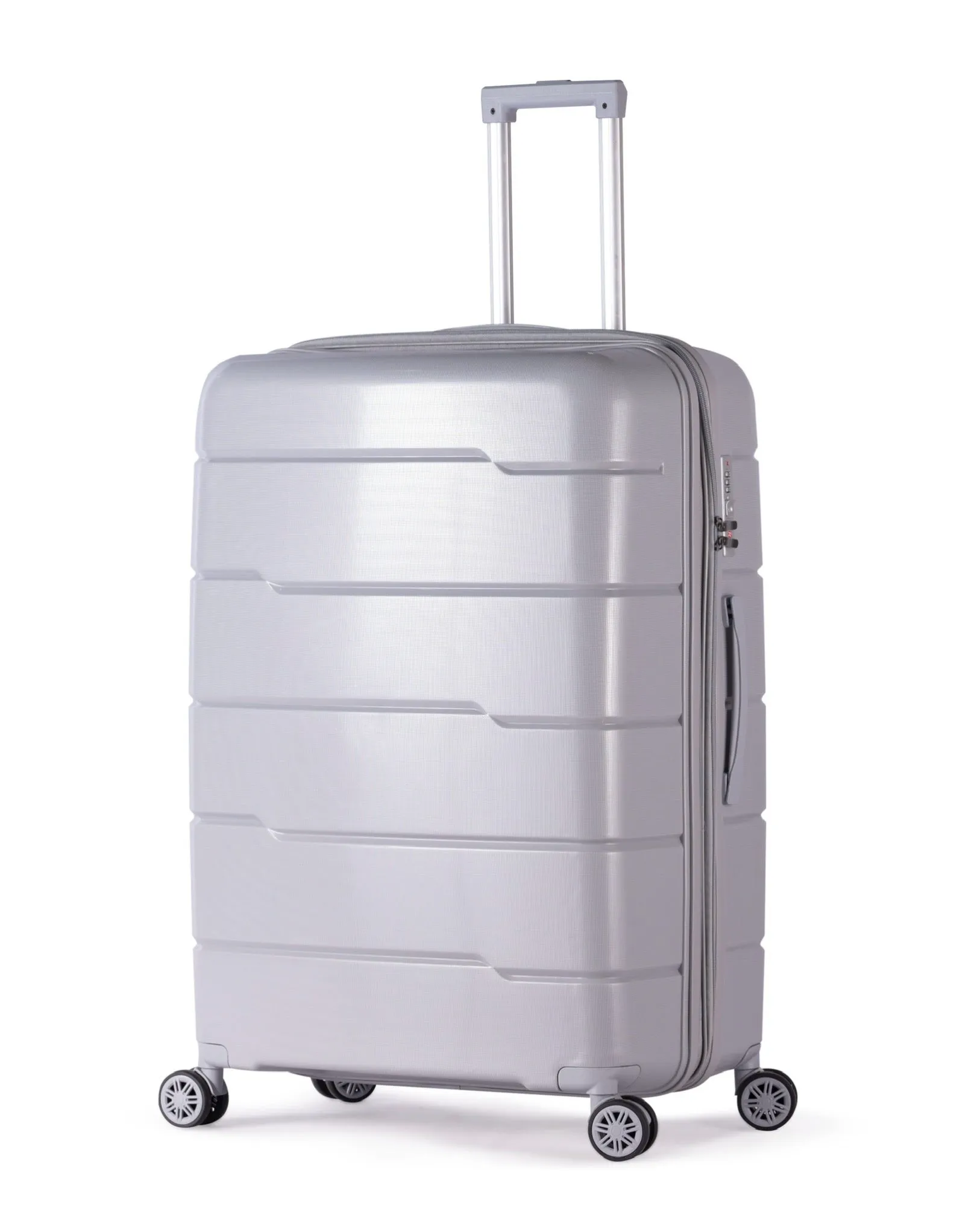 KILIMANJARO - Complete Luggage Set 3 Piece -UNBREAKABLE PP(Silver)