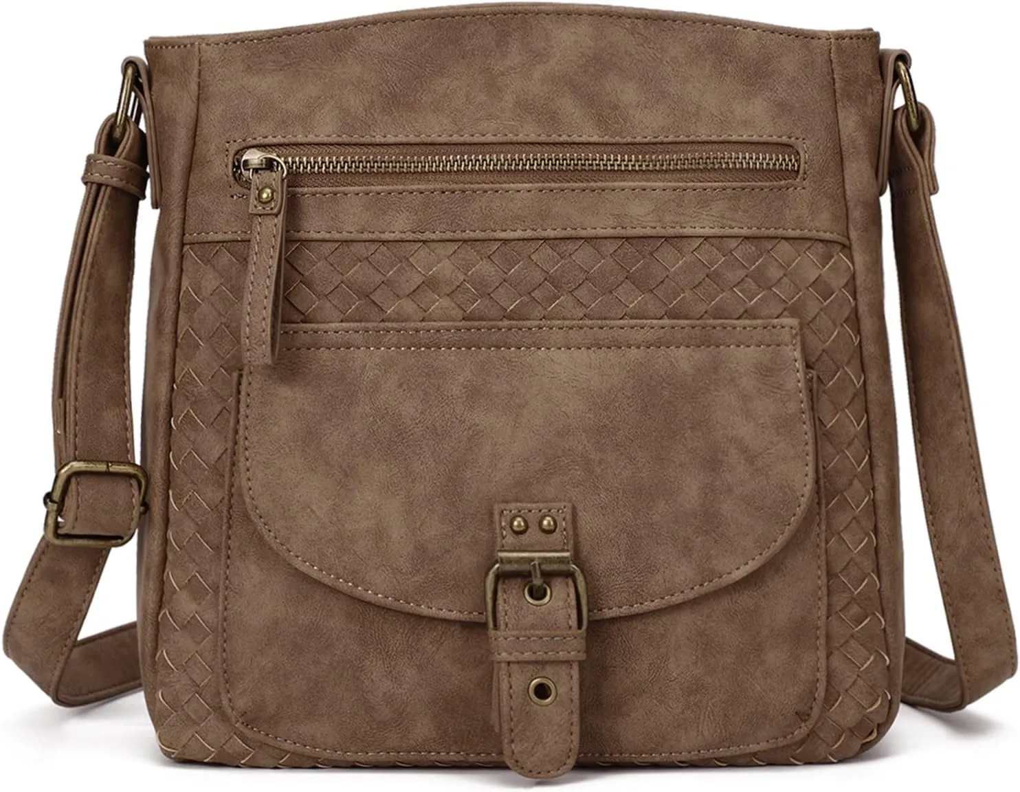 KouLi Buir Crossbody Purses for Women - PU Leather Shoulder Handbags Sling Bag Crossboby Bags Medium Multi Pockets