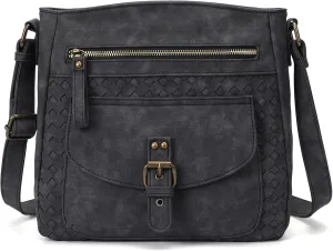KouLi Buir Crossbody Purses for Women - PU Leather Shoulder Handbags Sling Bag Crossboby Bags Medium Multi Pockets