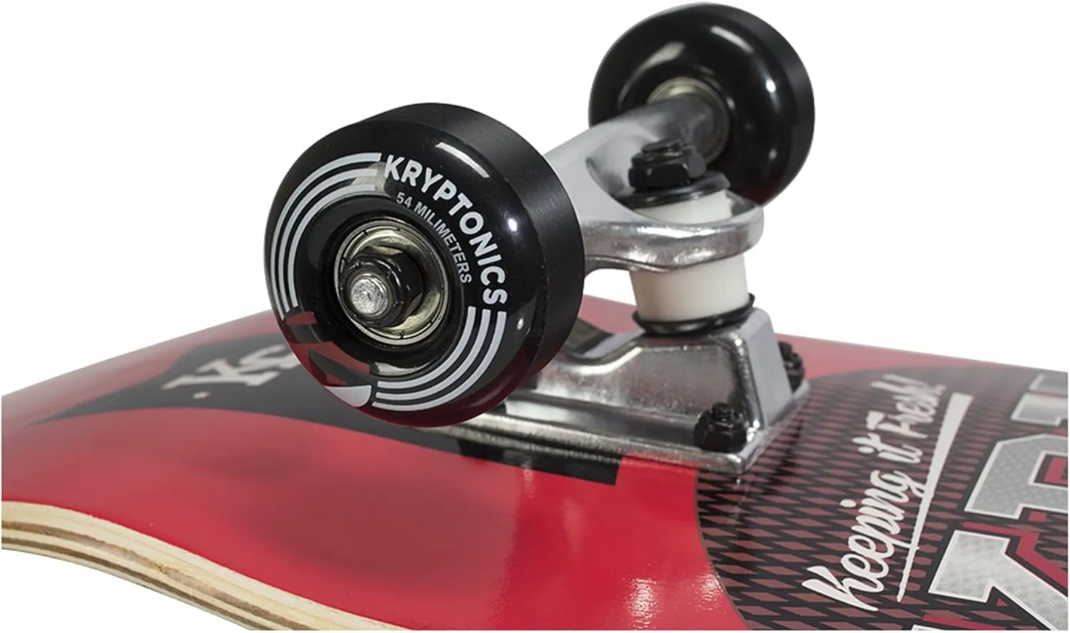 Kryptonics Skateboard with Durable Construction, Stable and Durable Wood Deck for Commuting, Smooth Polyurethane Wheels, Perfect for Beginners, All Skill Levels, Kids and Teens, and Skilled Riders