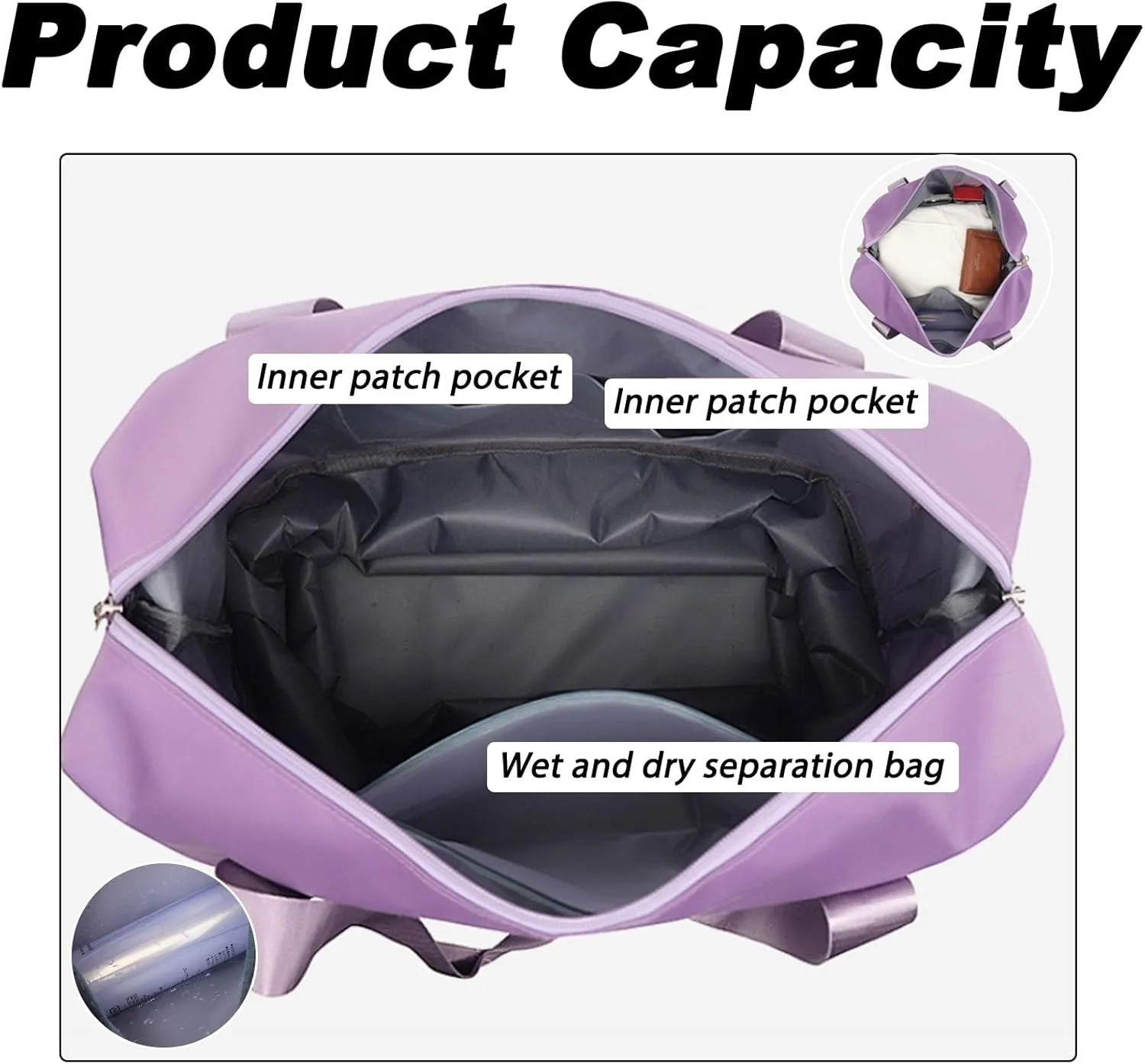 Kulken Travel Bag with Wheels, 2025 New Large Expandable Capacity Travel Bag, Universal Wheel Removable (Dark Blue)