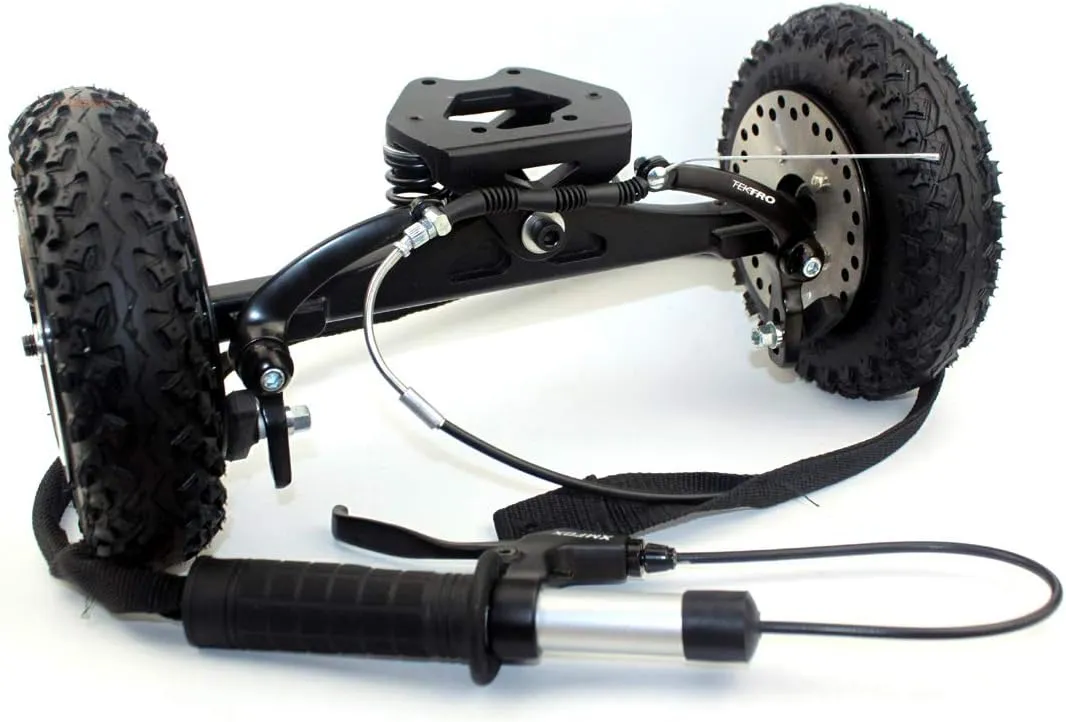 L-faster Mountainboarding Skateboard Trucks Offroad Boarding Spring Truck with Brake All Terrain Longboard Brake System