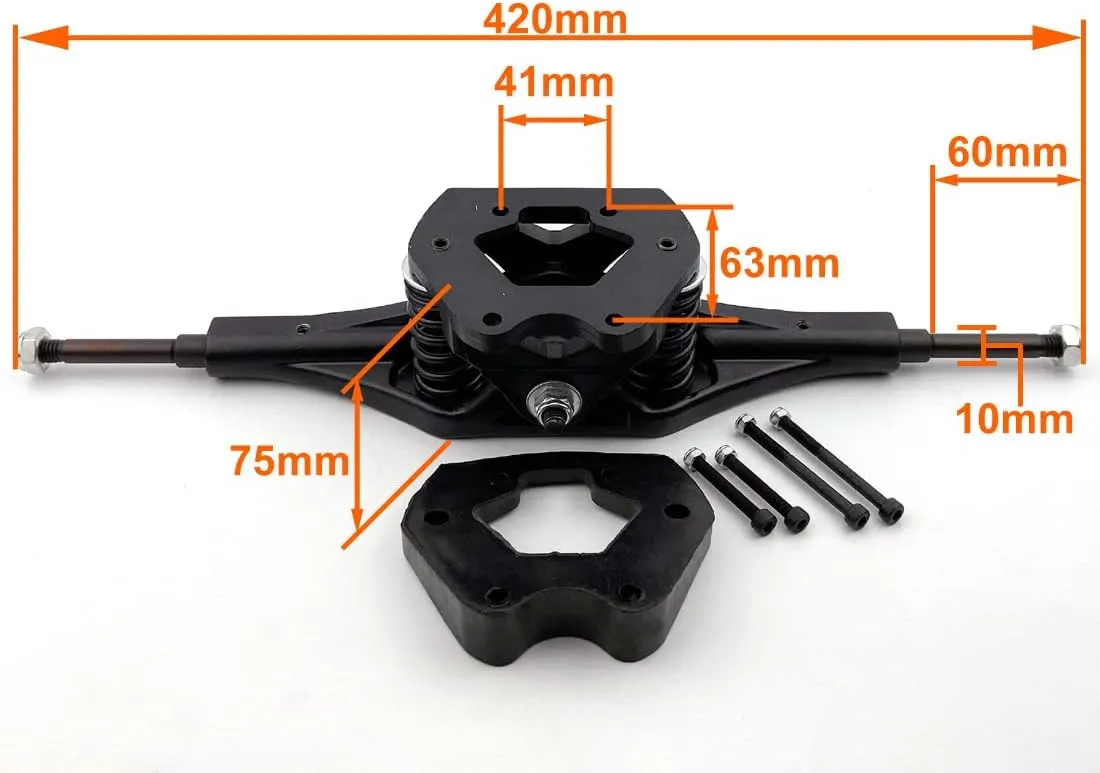 L-faster Off Road Longboard Truck Mountain Longboard Components 11 Inch Truck Downhill Board Part Mountain Skateboard Belt Drive Support