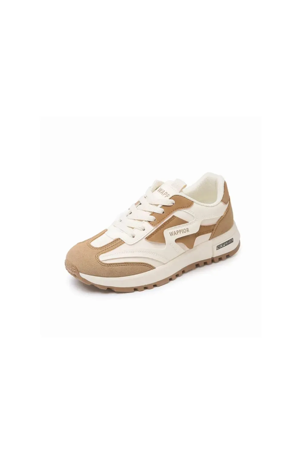 Lace Up Round Toe Contrast Athletic