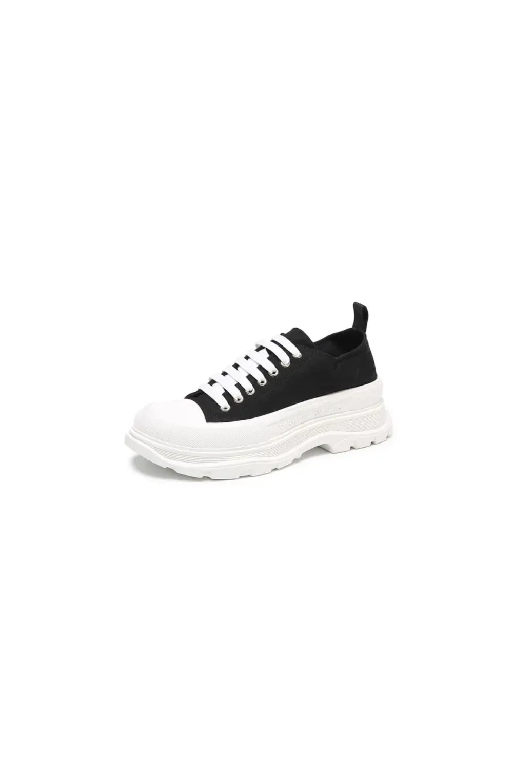 Lace Up Round Toe Platform Sneakers