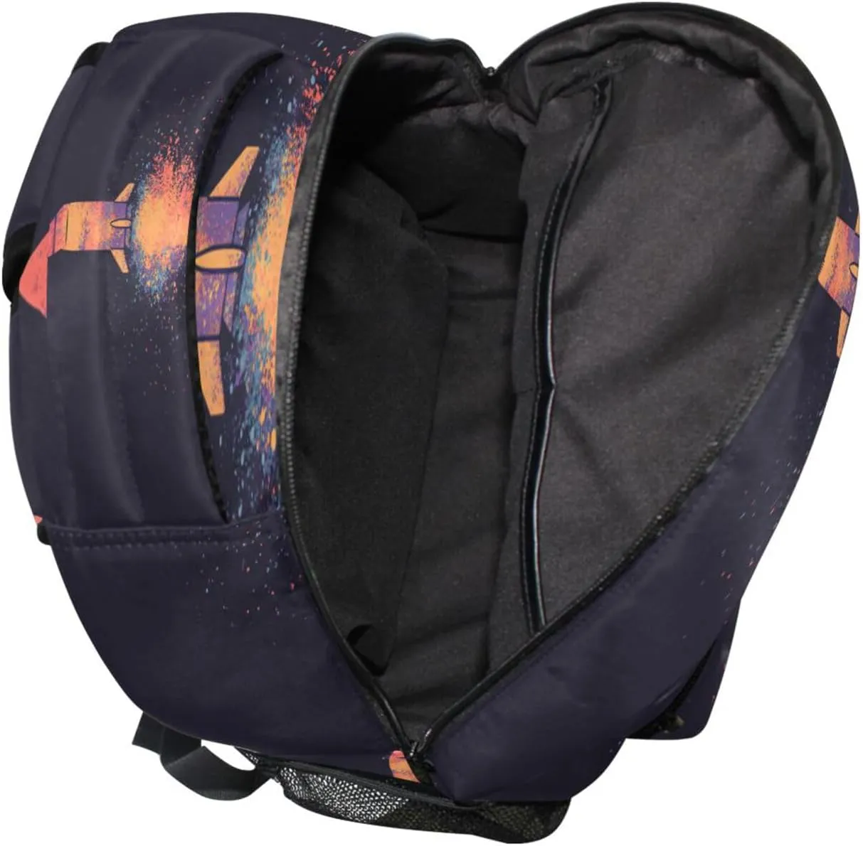Laptop Backpack for Men and Women Fashion Laptop Bookbag with Chest Strap for Business Work College Travel Trip Space ROCKETS