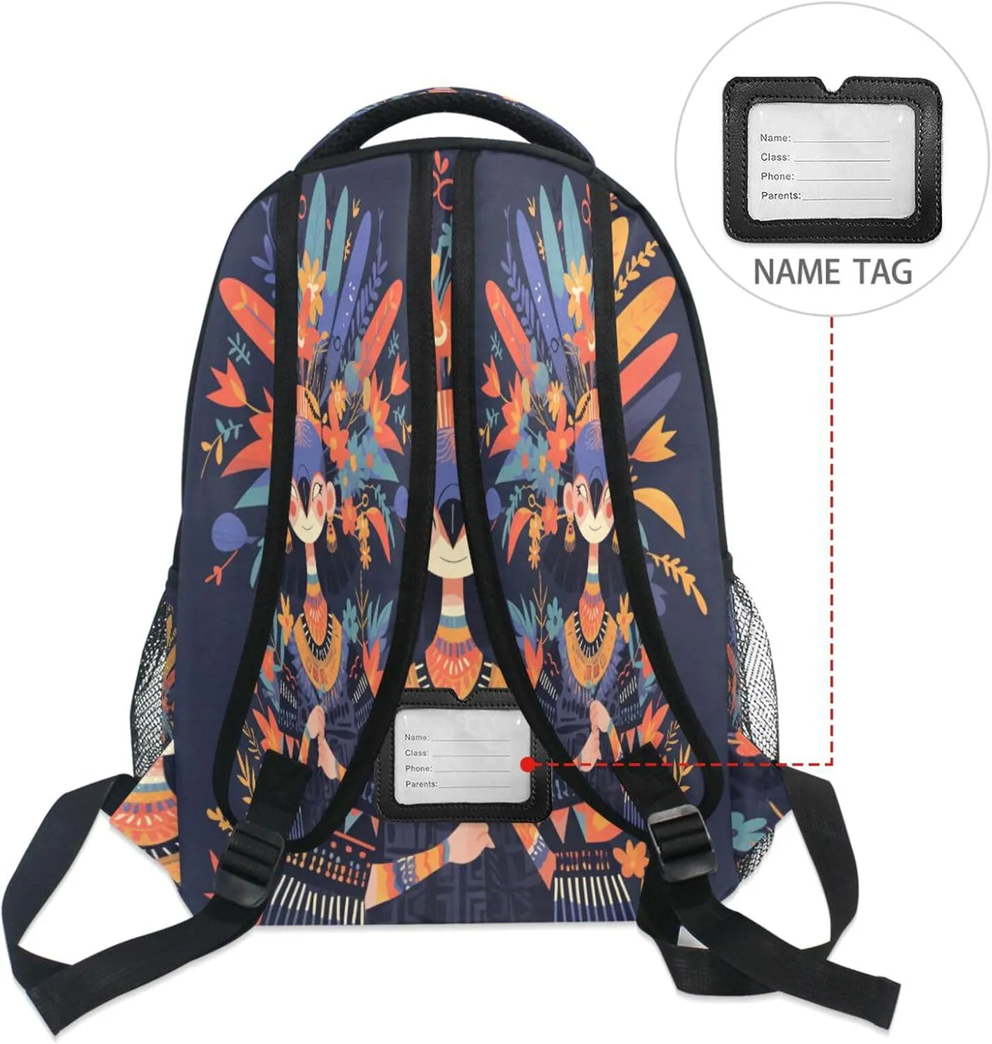 Laptop Backpack for Teens Boys Girls Waterproof School Bag with Chest Strap for College Work Dusty Miller Style