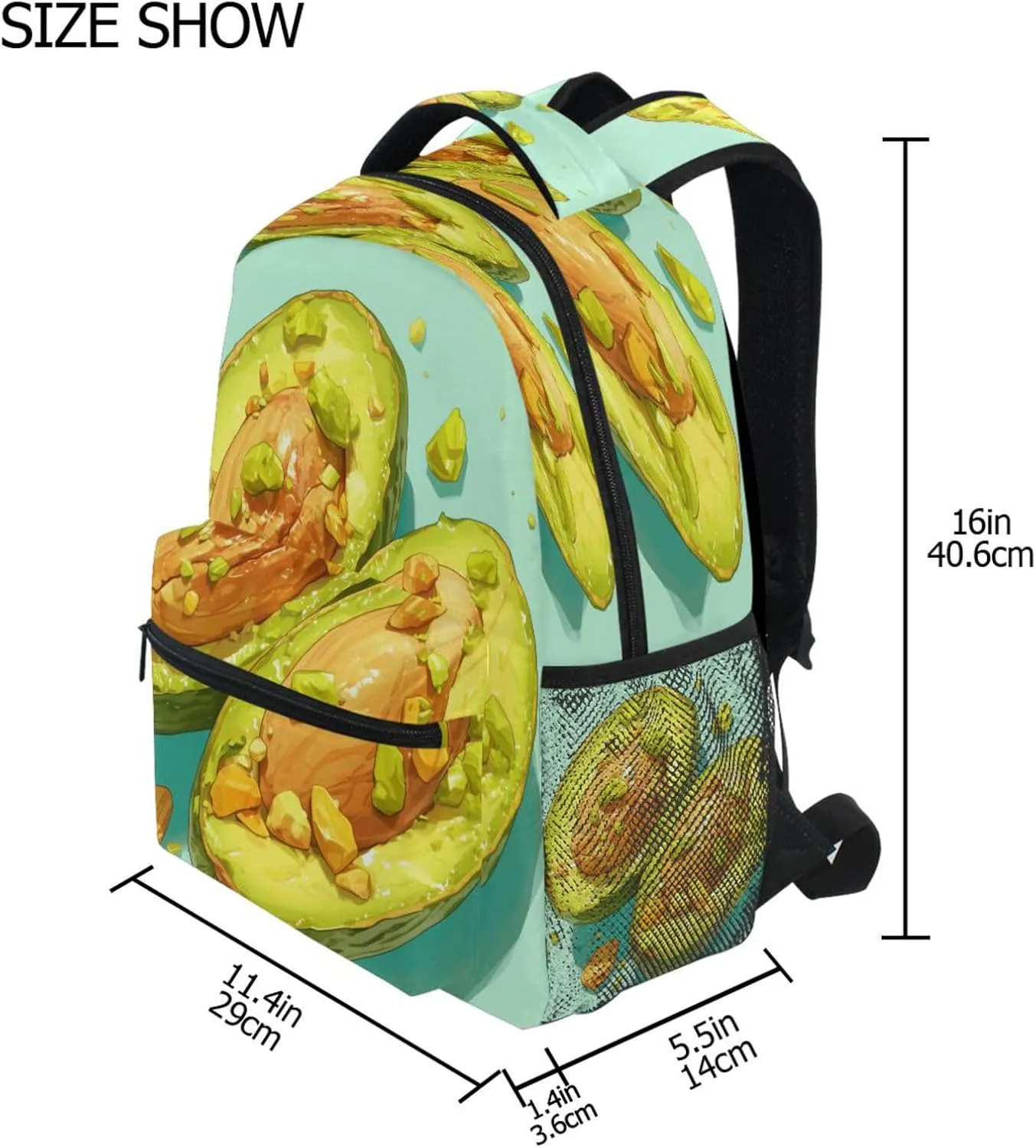 Laptop Backpack for Unisex Adult Waterproof Outdoor Backpack with Chest Strap for Travel Trip Pistachio Nut Style