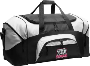 Large Alabama Duffel Bag Alabama Suitcase or Gym Bag For Men A Man Him or Her! (Alabama Elephant Logo, Black)