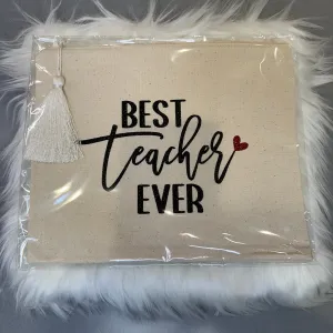 Large Canvas Zippered Bag