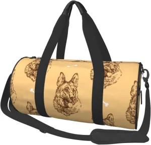 Large Duffle Bag for Travel - German Shepherd Dog(1) Gym Bag for Women Men, Foldable Travel Bags for Women Men with Zippered Multiple Pockets