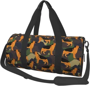 Large Duffle Bag for Travel - German Shepherd Dog(A) Gym Bag for Women Men, Foldable Travel Bags for Women Men with Zippered Multiple Pockets