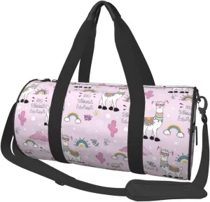 Large Duffle Bag for Travel - No Drama Llama Gym Bag for Women Men, Foldable Travel Bags for Women Men with Zippered Multiple Pockets