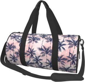 Large Duffle Bag for Travel - Tropics Palm Trees Gym Bag for Women Men, Foldable Travel Bags for Women Men with Zippered Multiple Pockets