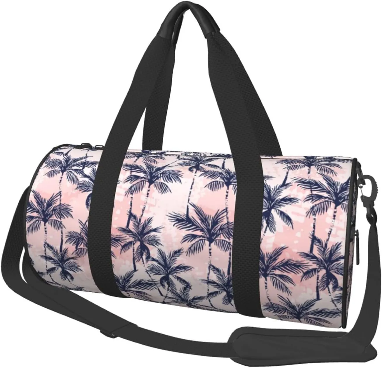 Large Duffle Bag for Travel - Tropics Palm Trees Gym Bag for Women Men, Foldable Travel Bags for Women Men with Zippered Multiple Pockets