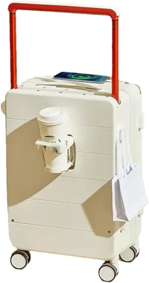 Large Handle Suitcase with Cup Holder, Travel Luggage, Password, Trolley Case, Travel Hand Bag, Wheeled Suitcase (B 20), b, 20