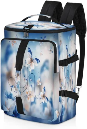 Large Sports Gym Bag With Shoe & Laptop Compartment 47L Waterproof Travel Duffel Bags for Men Women Butterfly Theme Luggage Backpack Duffle Bag