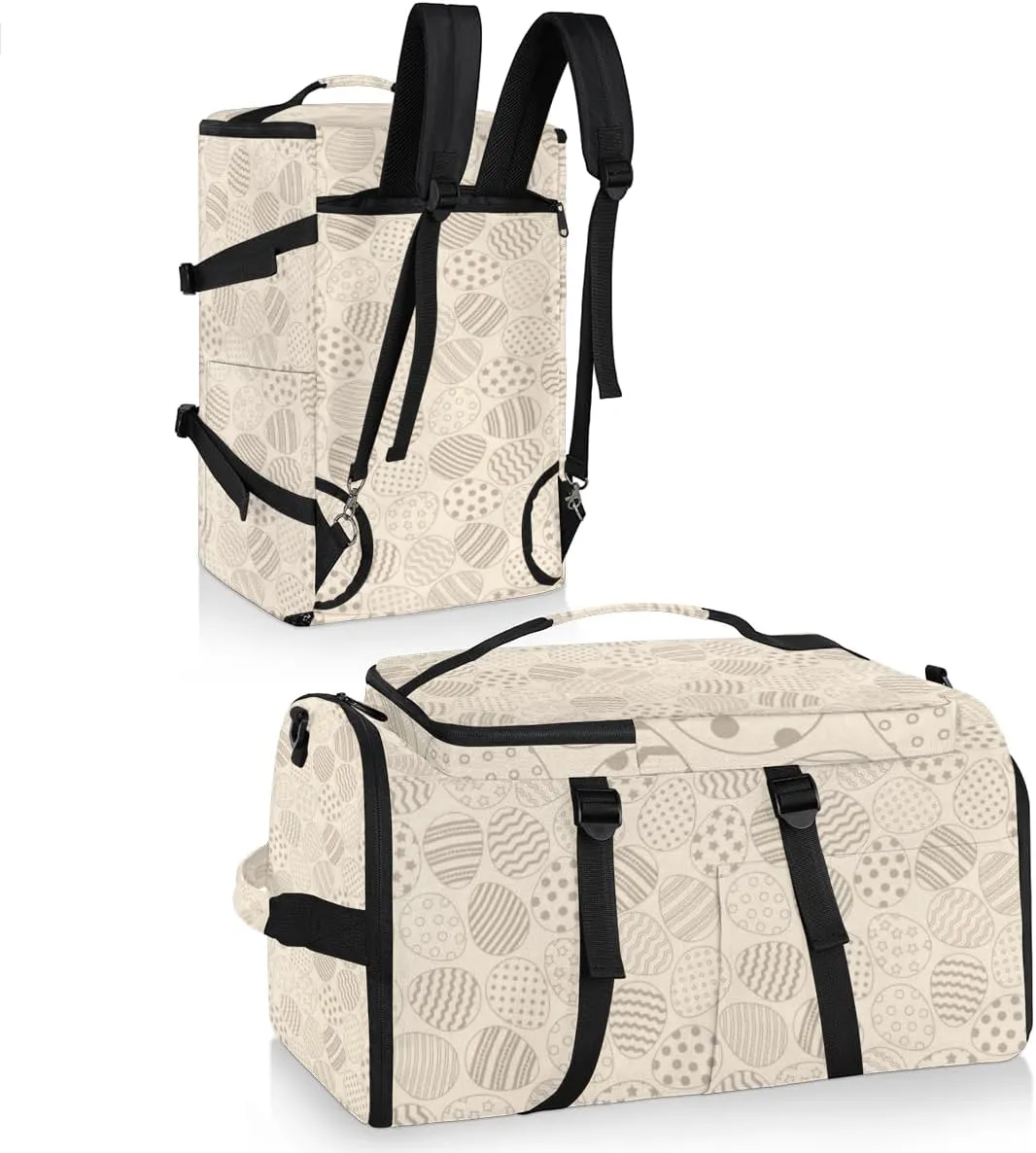 Large Sports Gym Bag With Shoe & Laptop Compartment 47L Waterproof Travel Duffel Bags for Men Women Cartoon Egg Star Luggage Backpack Duffle Bag