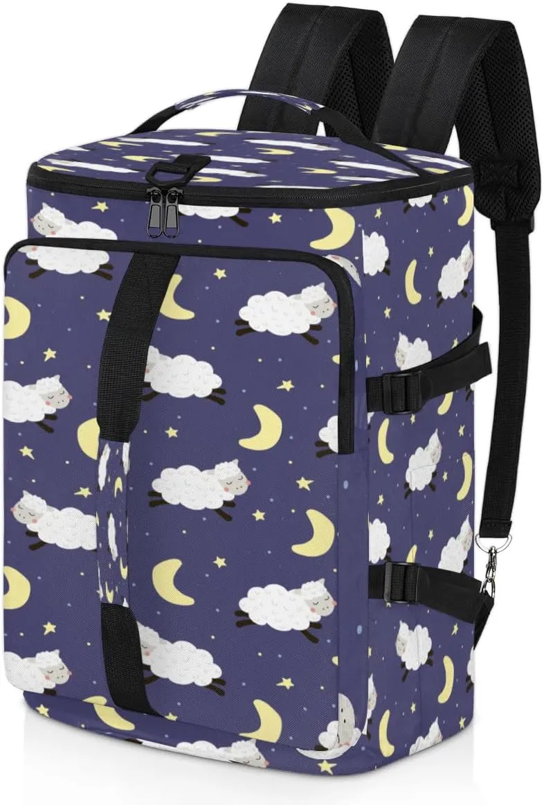 Large Sports Gym Bag With Shoe & Laptop Compartment 47L Waterproof Travel Duffel Bags for Men Women Cartoon Sheep Luggage Backpack Duffle Bag
