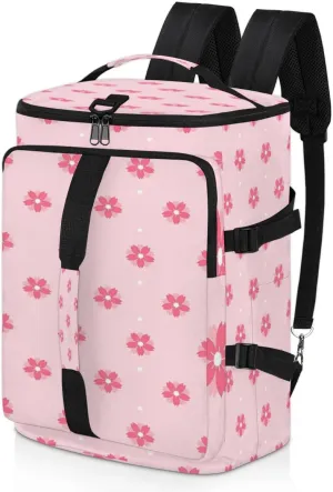 Large Sports Gym Bag With Shoe & Laptop Compartment 47L Waterproof Travel Duffel Bags for Men Women Cherry Blossom Prints Luggage Backpack Duffle Bag