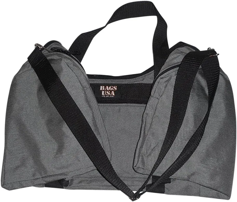 Large Triple Duffle with U Opening, Front Pocket and Two Side Compartment, Perfect Cabin Bag Made in USA.