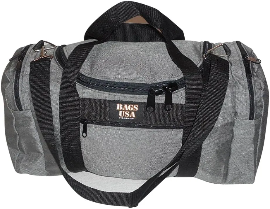 Large Triple Duffle with U Opening, Front Pocket and Two Side Compartment, Perfect Cabin Bag Made in USA.