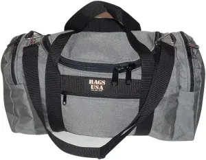 Large Triple Duffle with U Opening, Front Pocket and Two Side Compartment, Perfect Cabin Bag Made in USA.