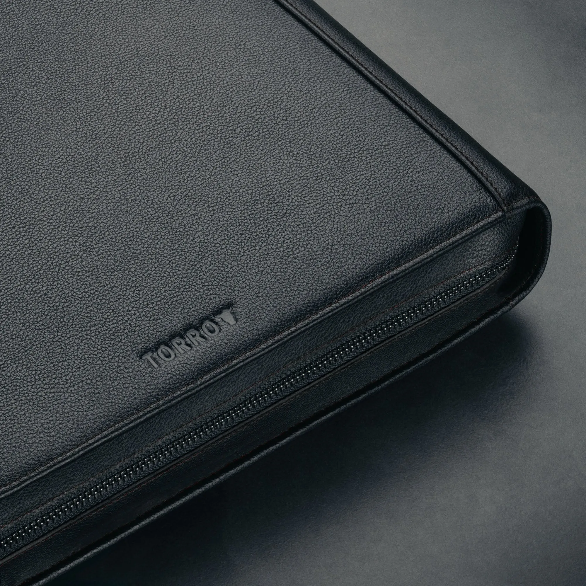 Leather Zipped A4 Conference Folder