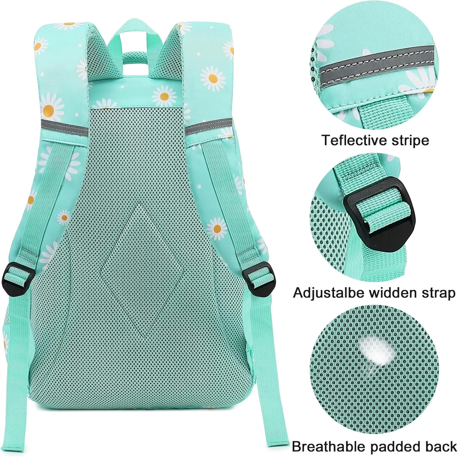 LEDAOU Backpack for Kids Boys School Bags Teen Bookbags Set School Backpack with Lunch Box and Pencil Case
