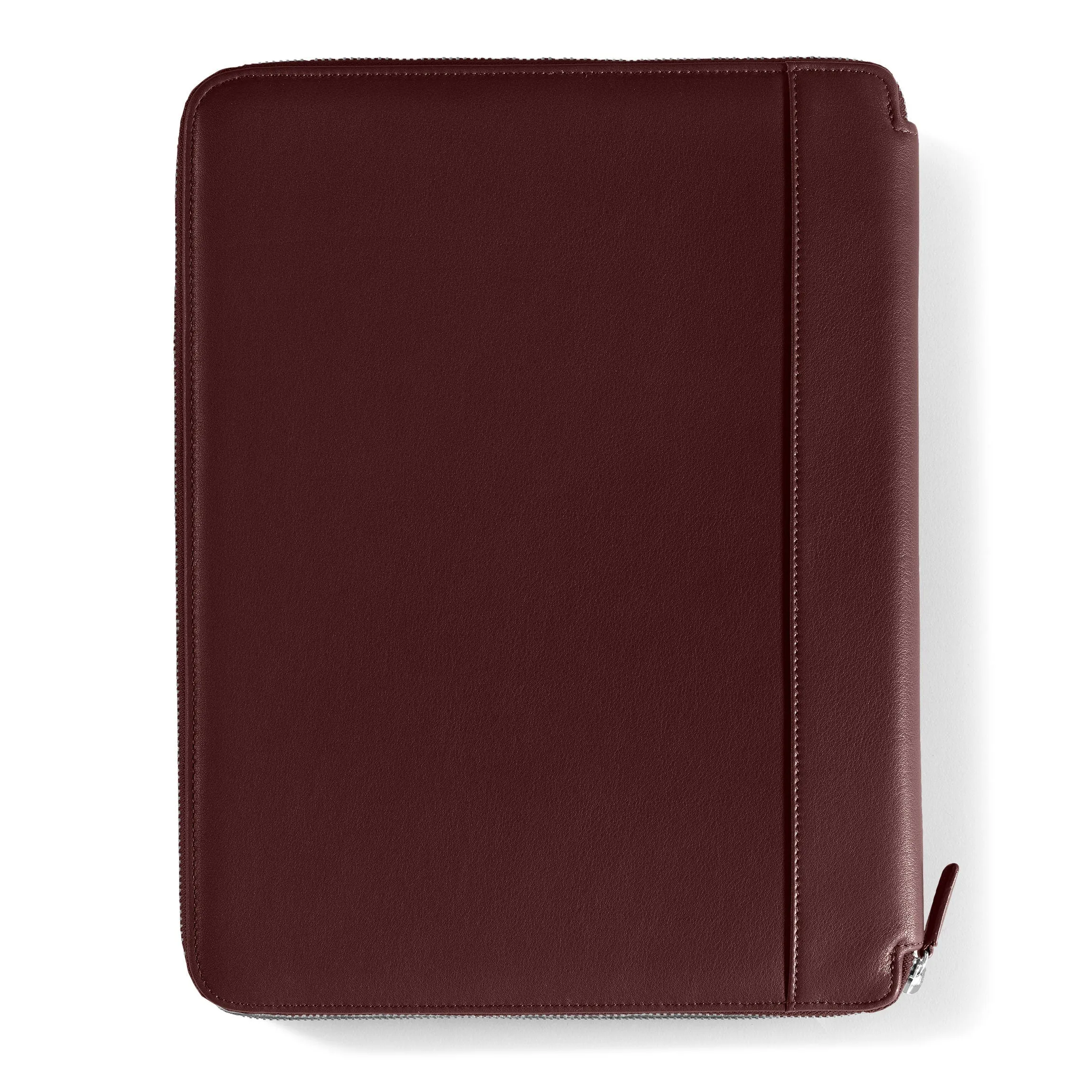 Left Handed Executive Zippered Portfolio Bordeaux