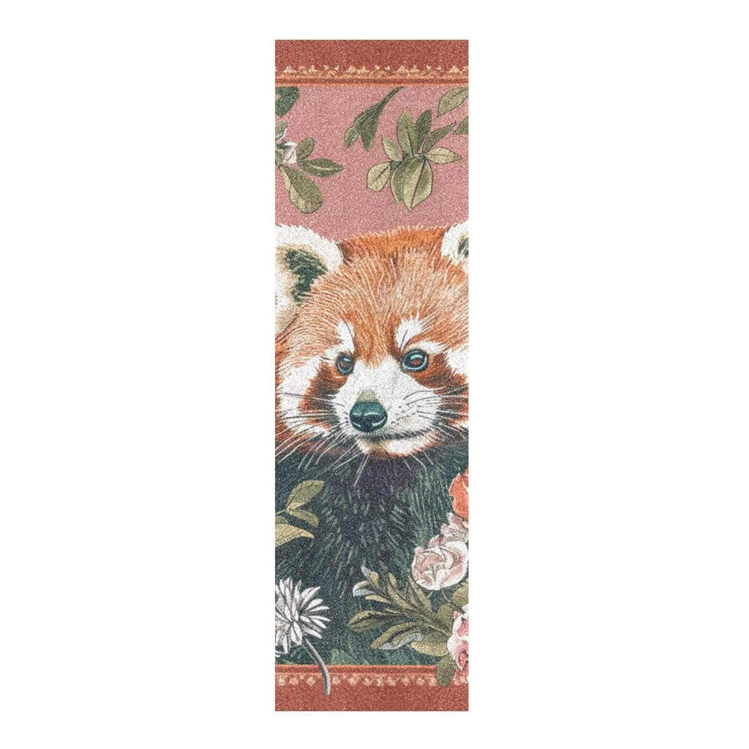 Lesser Panda Floral Red Boho Skateboard Grip Tape Waterproof Fusion Scooter Grip Tape 33×9 Inch antiderrapante para Scooter