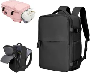 Levettevac Mochila, Levettebag, Levette Bag, Levettevac Backpack, Large Capacity Backpack with Separate Shoe Compartment (Black)